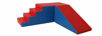 stairs with foam ramp